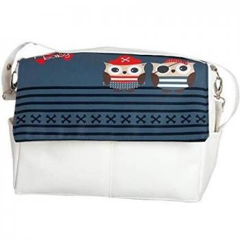 Babyline Piratas - Bolso de piel, unisex, color gris