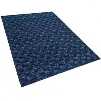 Alfombra de Lana Azul Marino 160 x 230 cm Estilo Costero Savran
