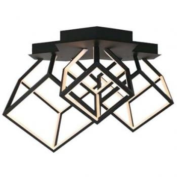 Lámpara de techo LED 3 Cubos 46W Color Negro 3000K - V-tac