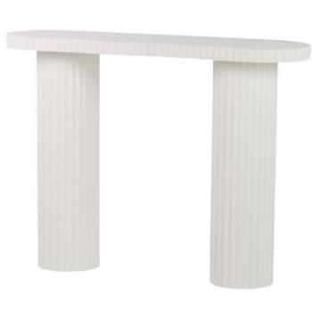 Consola MDF Blanco 100x30x75 cm con diseño moderno y elegante