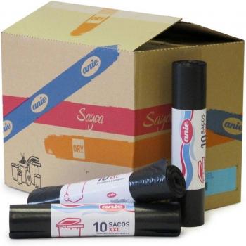 EL CARMEN Bolsa para Basura Doméstica, Gris Oscuro, 85 x 105 cm, 10