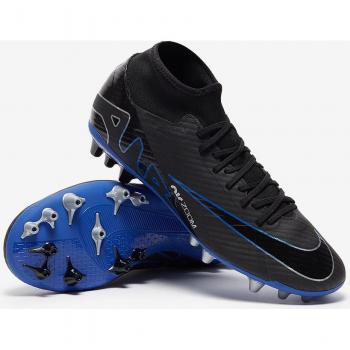 Botas de Fútbol Nike Air Zoom Mercurial Superfly IX Academy AG para Hombre, Color Negro, Talla US 11.5 (UK 10.5, EU 45.5)