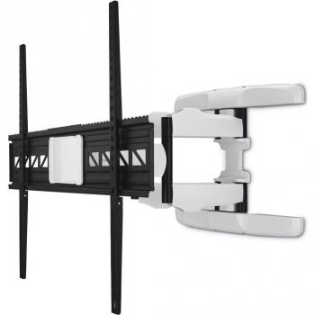 Soporte de pared para TV Hama Full Motion 46-90 (117-229 cm), inclinable, giratorio, carga máxima 75 kg, color negro/blanco