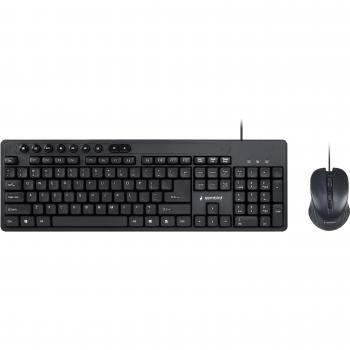 Teclado y Ratón GEMBIRD KBS-UM-04 Negro Monocromo QWERTY US