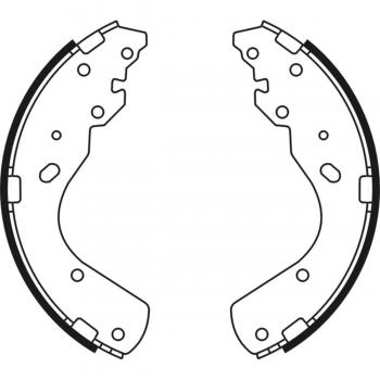 Juego de zapatas de freno ABE C03044ABE, tipo: zapatas de freno, características: incluye juego completo de zapatas para frenos, diseñado para ofrecer un alto rendimiento y durabilidad, fabricado con materiales de alta