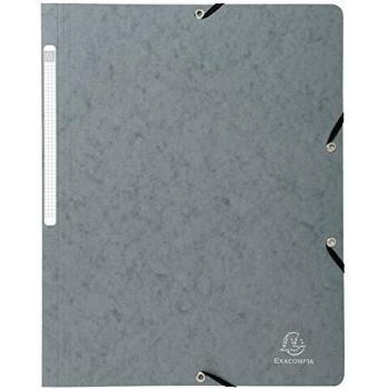 Exacompta 5571E - Carpeta con goma, color gris
