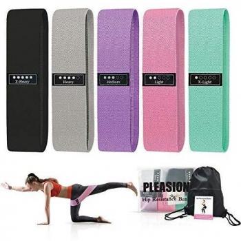 Bandas Elasticas Gluteos Musculacion, Antideslizante Tela Bandas de Resistencia para Mujeres, Hombres,