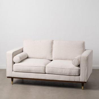Sofá 2 plazas Beige Tejido - Madera 172 x 89 x 91 cm
