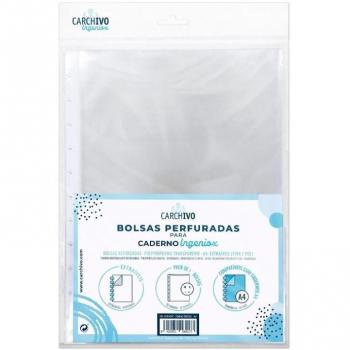 Pack de 5 Fundas Multitaladro Ingeniox A4 Polipropileno (PP) Transparente Reforzado