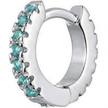 Piercing aro Earcandy Sophie de plata bañado en rodio