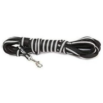 Julius-K9 218-NL-10S Correa Tubular de IDC con Asa, 10 M x 14 mm, Negro