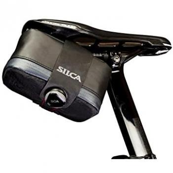 Silca Bolsa Sillín Mattone Grande 1.2l - Bolsa para sillín de bicicleta, color negro, asegurada por el Sistema de Captura Boa, con cremallera impermeable YKK, 77 centímetros cúbicos