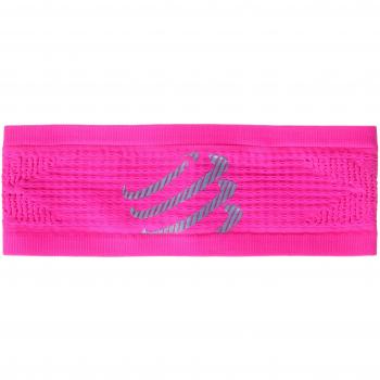 Compressport Headband On/Off - Cinta de cabeza unisex, color rosa, talla única