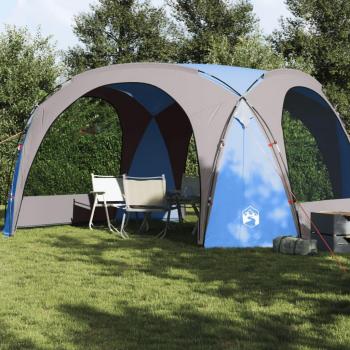 Tienda de fiesta impermeable vidaXL para eventos en color azul, gris y verde