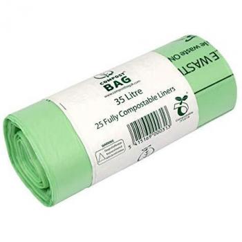 All-Green 35/40 litros de Basura biodegradables Agricultor Bolsas de Basura con Guía de compostaje, 25 Unidades