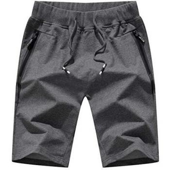 Tanszoer Pantalones Cortos Hombre Deporte Shorts Deportivos Hombre Pantalones Verano Hombre Mallas Cortas Running Algodon Bermuda Deportivas Short Gym Gris L