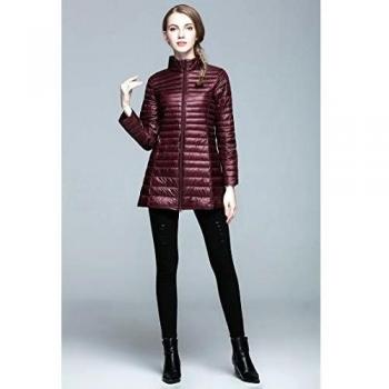 WJP mujeres ultra ligero de la chaqueta poco voluminoso abajo Outwear amortiguar por la chaqueta W-2298
