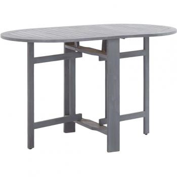 vidaXL Garden Table Grey 120x70x74 cm Solid Acacia Wood