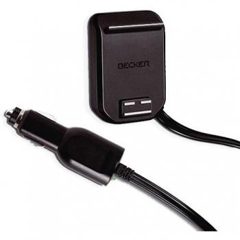 Becker MagClick - Soporte con cable cargador de coche para GPS Becker Active 5/6/Transit 5, negro