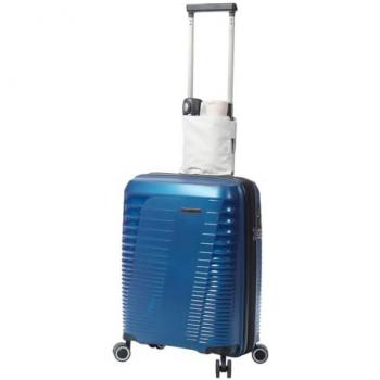 Complemento para maleta Free Hands Rosa - Innovación, incluye portavasos para 2 botellas o vasos, bolsillo con cremallera, correa para sujetar en asa de maleta