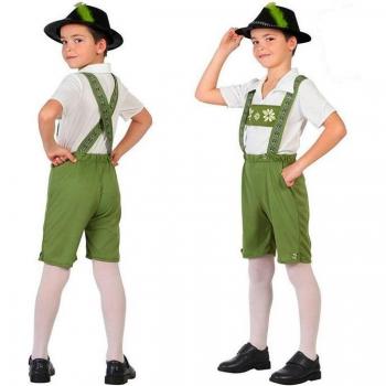 Disfraz Infantil Tiroles Verde Bavarois 7-9 Años
