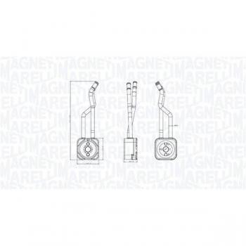 Enfriador de aceite MAGNETI MARELLI 350300003800 - Enfriador de aceite para motor, compatible con diversas marcas y modelos, fabricado por Magneti Marelli, número de referencia 350300003800