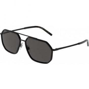 Dolce & Gabbana DG2285 110687 Men's Pilot Sunglasses Black Size 60