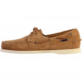 Sebago Portland Brown Cognac Leather Boat Shoes