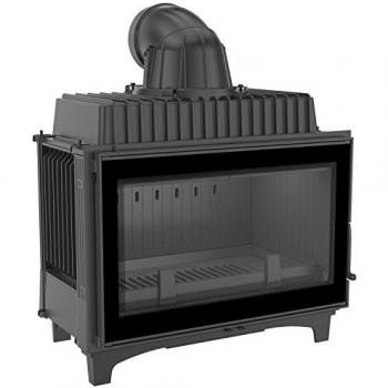 Chimenea Insertable de Leña Kratki Franek 14 kW Ø 200 con Cristal Recto