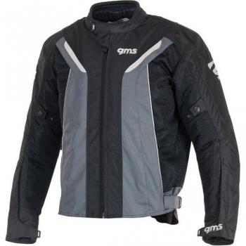 Chaqueta textil de motocicleta GMS Mesh Blouson Ventura Gris-Negro (L)