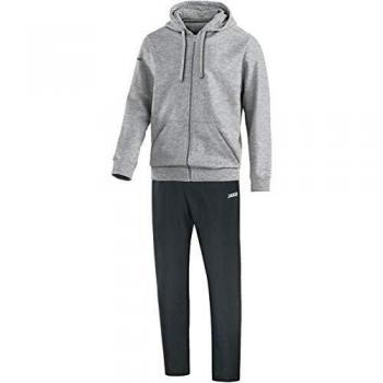 JAKO Chándal infantil con capucha, color gris jaspeado, 140, M9733