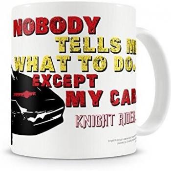 Knight Rider Nobody tells me what to do, except my car Tazas Standard