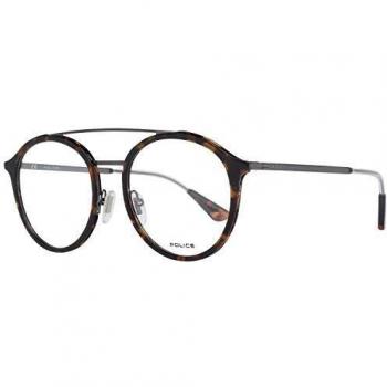 Police VPL688 Brown Aviator Optical Frames for Men