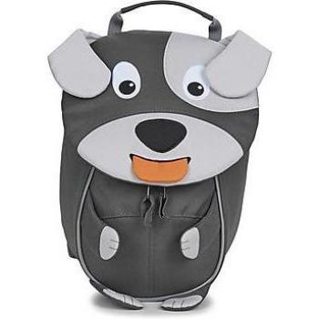 Mochila Affenzahn David Dog para niña, mochila de tela, diseño de perro, con correas ajustables y reflectantes, compartimento principal espacioso, bolsillo frontal con cierre, fabricada en materiales sostenibles y libres de PVC