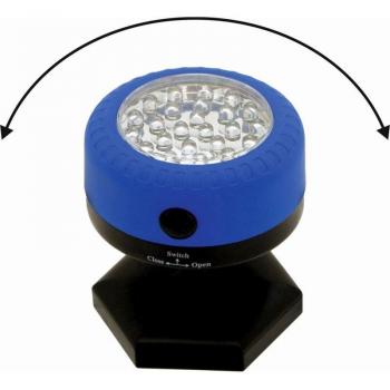 Linterna LED Magnética 24 Leds con Base Magnética y Pilas AAA
