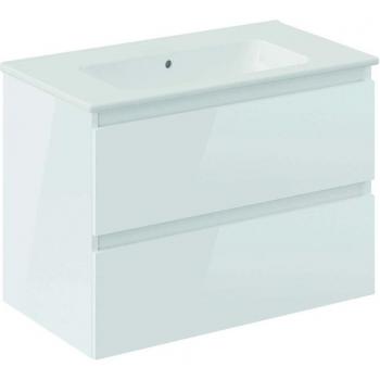 Mueble de baño suspendido Cosmic con lavabo y 2 cajones