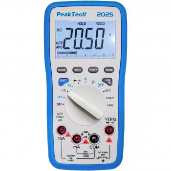 Peak Tech Digital Multímetro 3 5/6 cifras con interfaz USB – Cat III 600 V, 1 pieza, P 2025