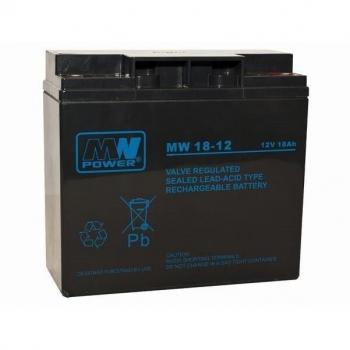 Batería de Plomo Regulada (VRLA) 12V 18Ah - Alta Capacidad - Negro