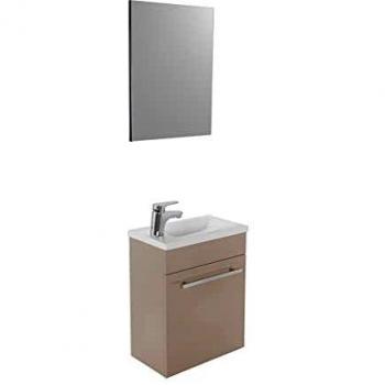Lavabo Esquinero NINO 44cm Lacado Taupe Entregado en Kit