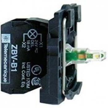 Schneider elec pic - mss 41 14 - Cuerpo diámetro 22 24v con led rojo tornillo embellecedor plastico