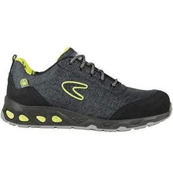 COFRA Earth 73082-004.W44 - Calzado de seguridad ESD S1 P SRC, gris/negro/amarillo, talla 44