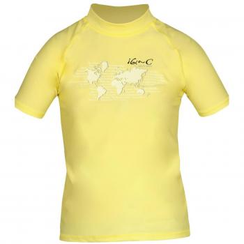iQ-Company UV 300 Camiseta con Manga Corta, Infantil, Amarillo, 158