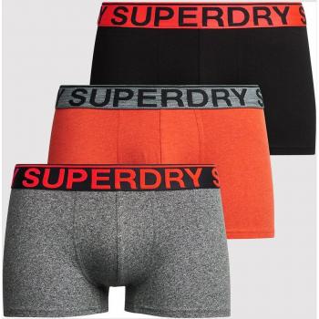 Pack de 3 bóxers de algodón orgánico Superdry en blanco y gris claro - Talla M