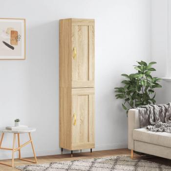 Aparador de Madera Contrachapada Roble Sonoma 34,5x34x180 cm