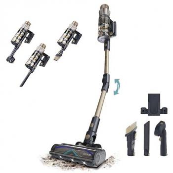 Aspiradora Escoba Sin Cable Cecotec Conga Rockstar RS90 Pet Flex 600W, 160AW Succión, 40kPa, Modo Auto, Cepillo para Mascotas y Tubo Flexible