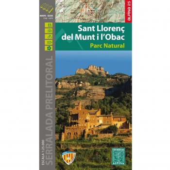 Sant Llorenç del Munt i l'Obac, mapa excursionista. Escala 1:25.000. Alpina Editorial.: 2016 - Aa/vv