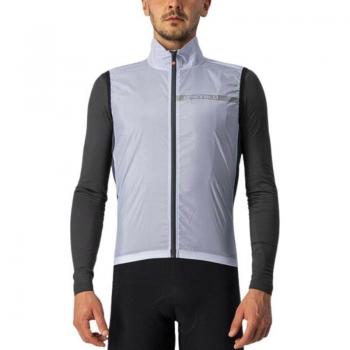 Chaleco Cortavientos Castelli Squadra Stretch Gris Oscuro - XXL