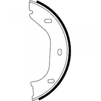 HELLA 8DA 355 050-011 Brake Shoe Set, parking brake - H1152