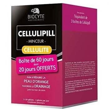 Biocyte Cellulipill drainage et peau lissée Lot 3 x 60 gélules