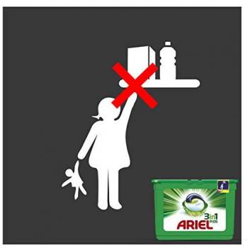 Ariel 3en1 Pods Detergente Cápsulas, Alpine, 72 Lavados